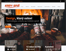 Tablet Screenshot of krby-spis.sk